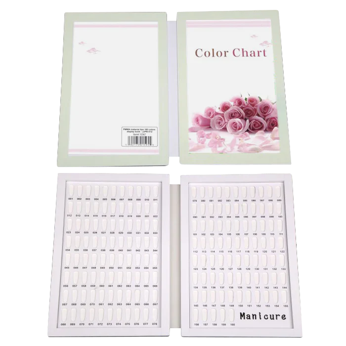 Cre8tion PMMA material tips 160 colors display book- JJPB-012