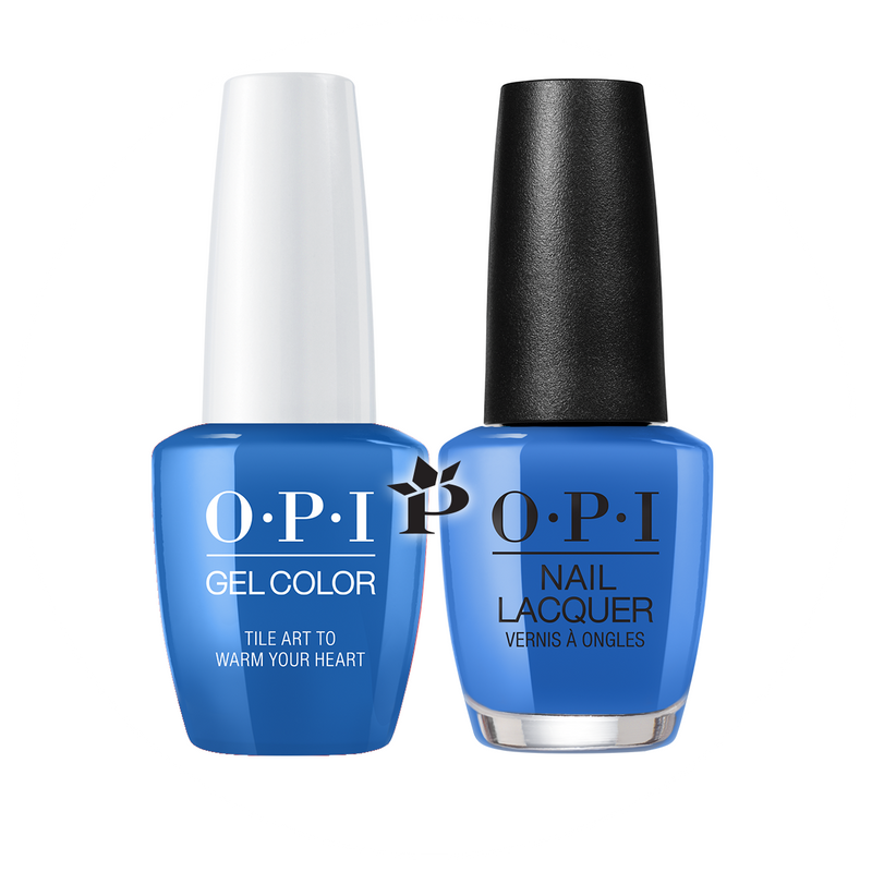 OPI Duo #  L25 - TILE ART TO WARM YOUR HEART