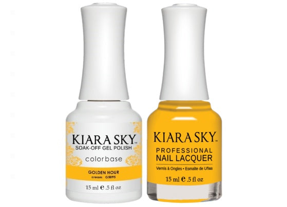 Kiara Sky All-In-One GEL + MATCHING LACQUER (DUO) - 5095 GOLDEN HOUR