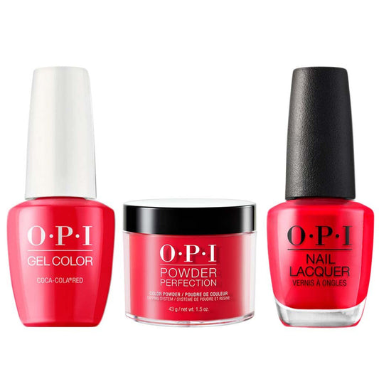 OPI 3in1 (Gel+Lacquer+Dip 1.5oz)  # C13 Coca-Cola Red