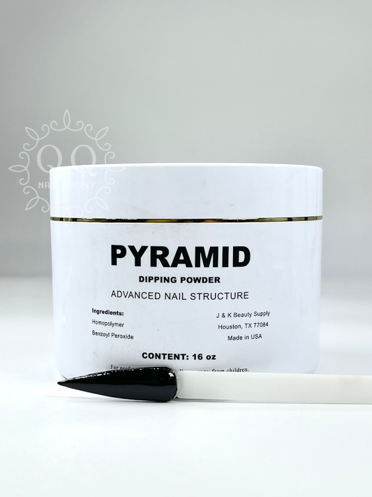 Pyramid 3 in 1 Acrylic and Dip Powder - 302 Super Black (16oz) | MUASUPPLY.COM