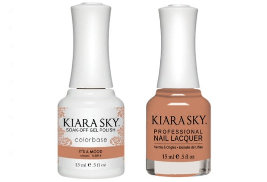 Kiara Sky All-In-One GEL + MATCHING LACQUER (DUO) - 5018 IT?S A MOOD