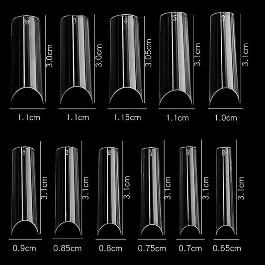 Cre8tion Special Shape - 11 Long Straight 550 pcs./box Clear