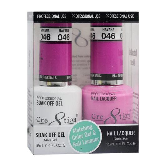 Cre8tion Soak Off Gel Matching Pair 0.5oz 046 DANCE FLOOR