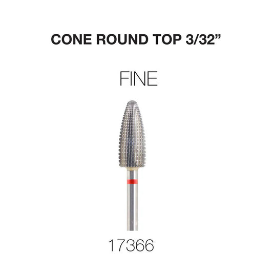 Cre8tion Cone Round Top Nail Filing Bit 3/32" CF