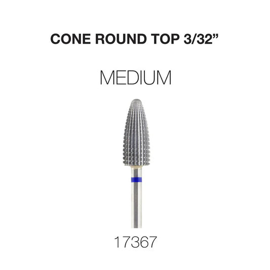 Cre8tion Cone Round Top Nail Filing Bit 3/32" CM