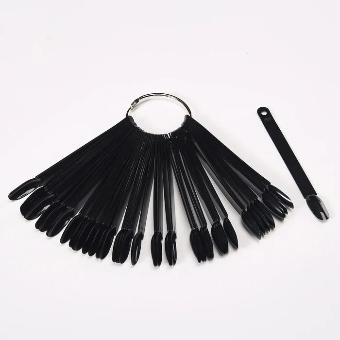 Cre8tion Round Edge Ring Color Chart Black 50 pcs/set