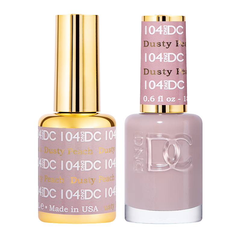 DND DC Duo Gel - #104  DUSTY PEACH