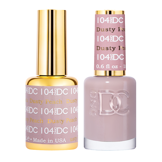 DND DC Duo Gel - #104  DUSTY PEACH