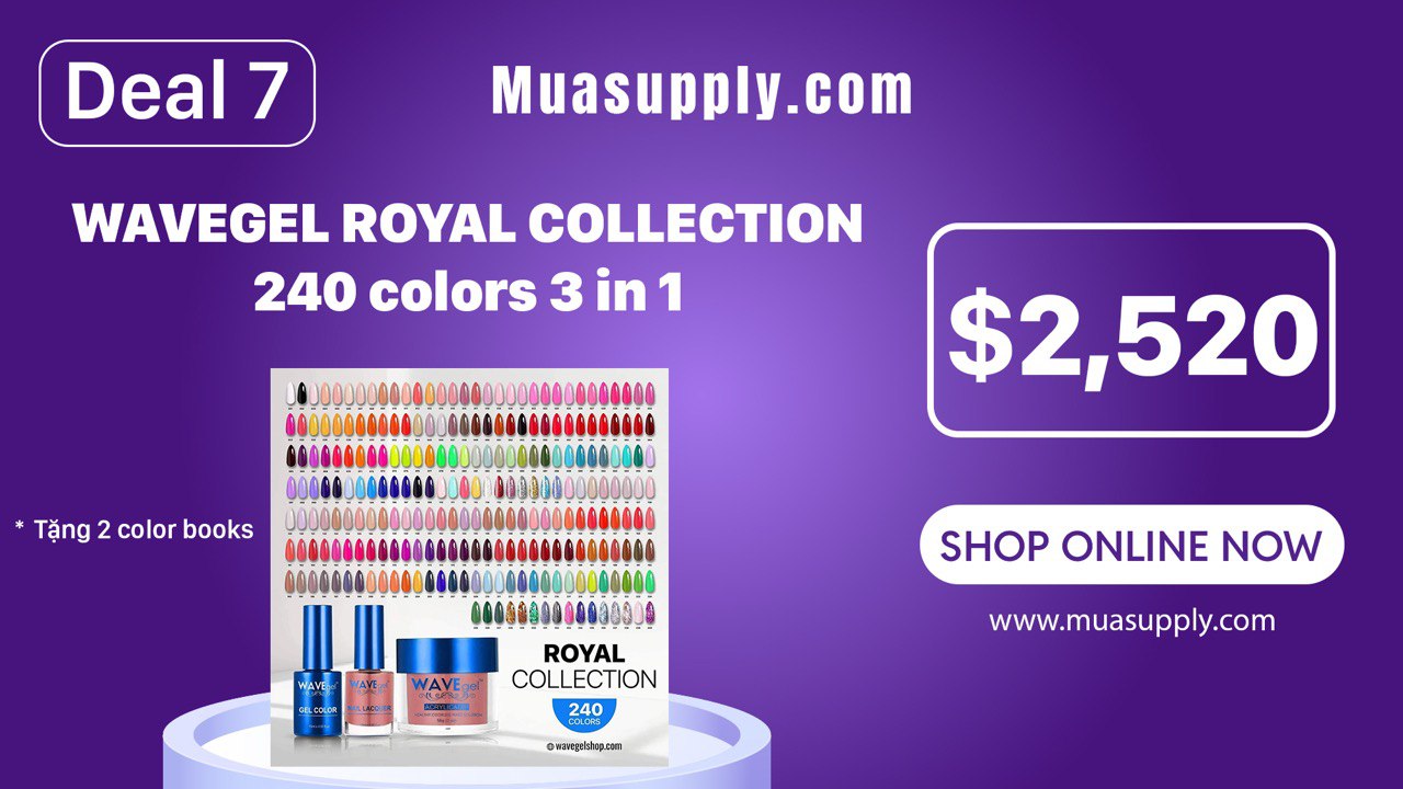 DEAL 7 | WAVEGEL ROYAL Collection 240 Colors 3in1 Ultimate Set ( Deals of the week )