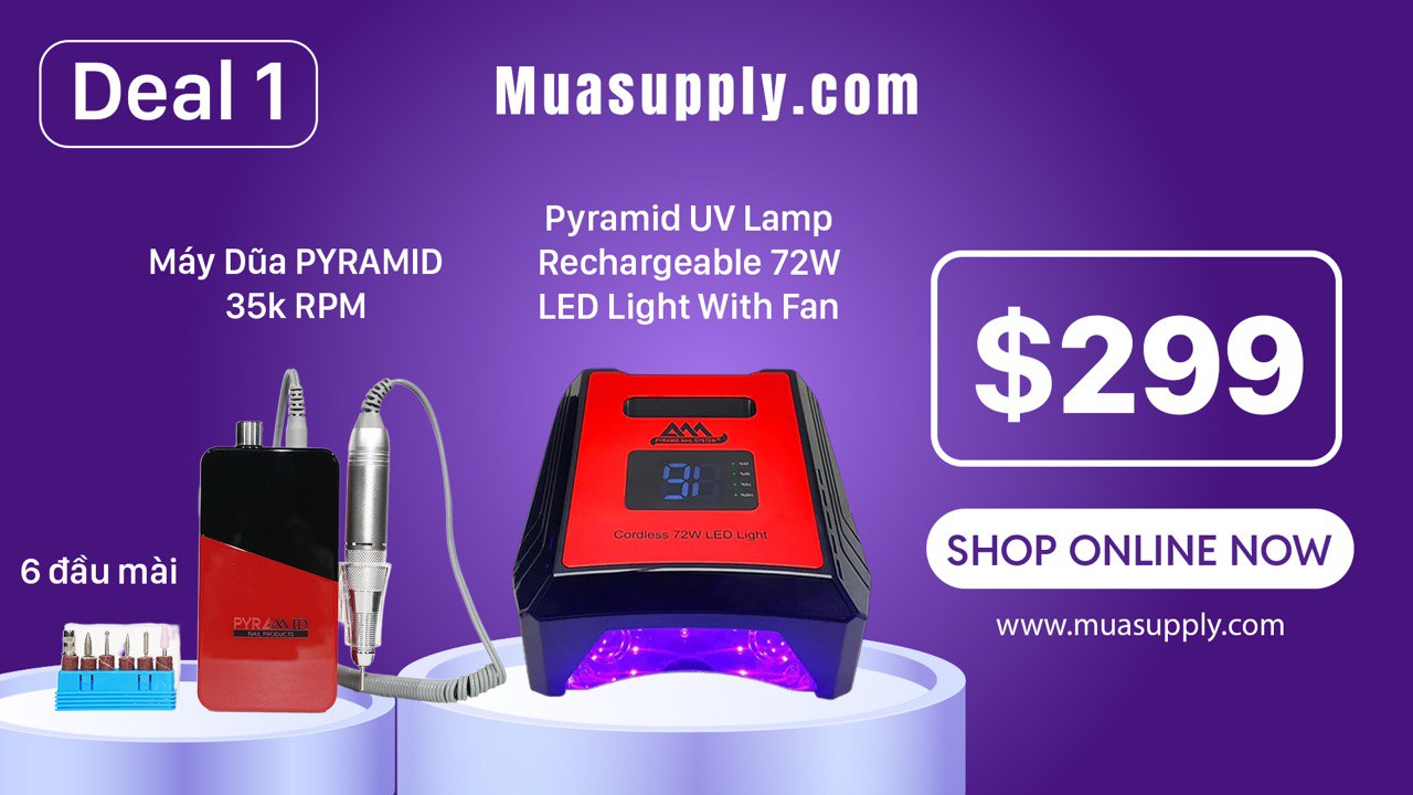 DEAL 1 | PYRAMID Pro Nail Art Combo (35K/72W) ( Deals of the week )