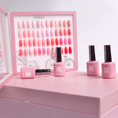 Chance Pink Iconic Collection  -  48 TPO &amp; HEMA FREE Gel Colors w/ 2 Color displays &nbsp;(free 12 base, 12 top gel).5oz