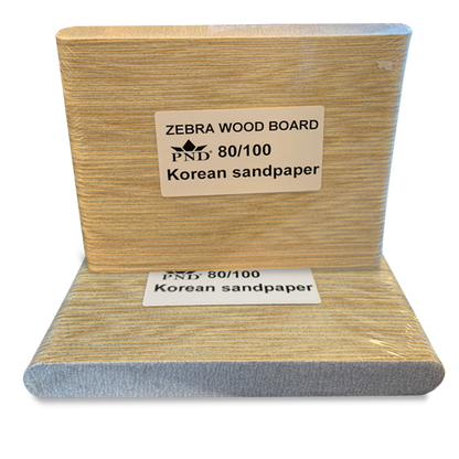 PND Manicure Files Zebra Wood Board 5" (50pcs/pack)
