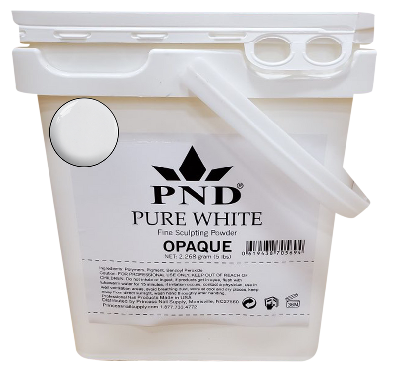 PND Acrylic Powder (Fine Sculpting Powder) 5 lb - Pure White