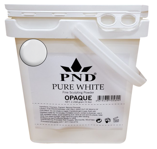 PND Acrylic Powder (Fine Sculpting Powder) 5 lb - Pure White