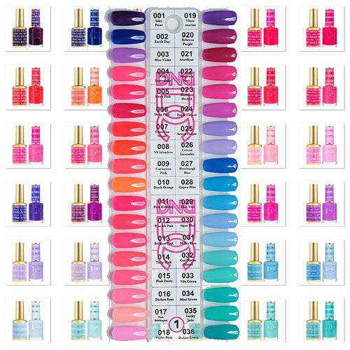 DND DC Gel & Polish Swatch TIP 1 ( 36 colors )
