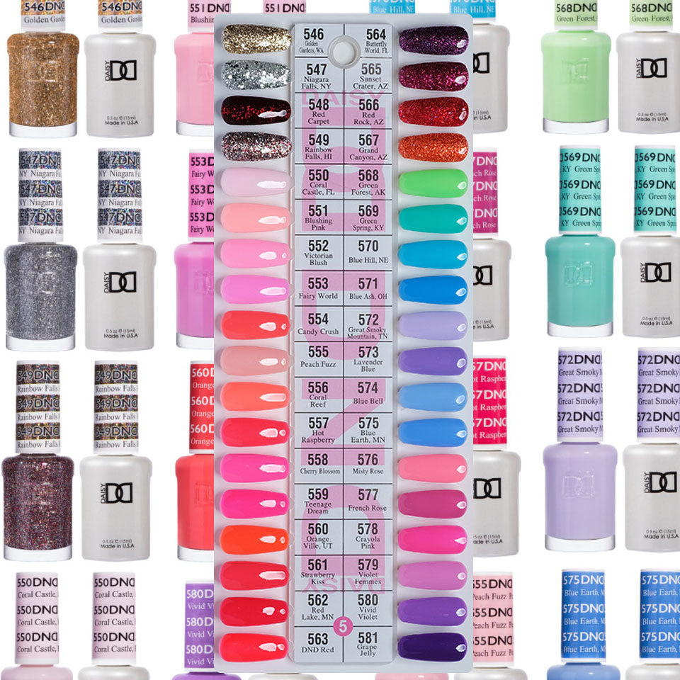 DND Swatch Gel & Polish TIP 5 ( 36 colors )