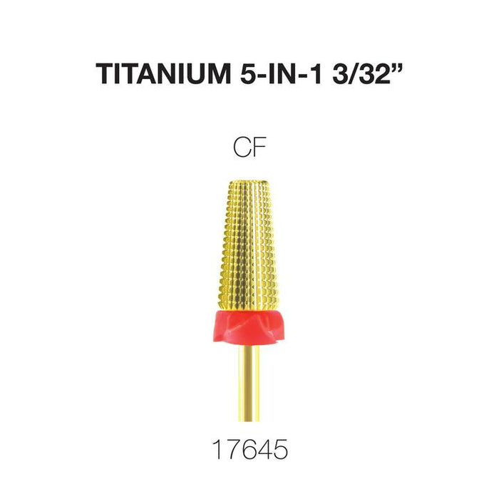 Cre8tion Titanium 5 in 1 Nail Filing Bit 3/32"