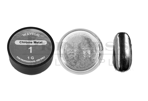 WAVEGEL CHROME METAL POWDER 1G - #01 SILVER