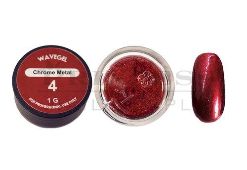 WAVEGEL CHROME METAL POWDER 1G - #04 RED