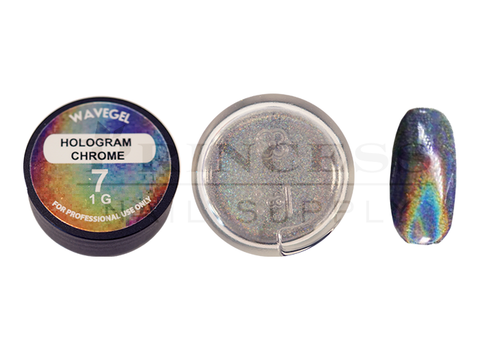 WAVEGEL CHROME METAL POWDER 1G - #07 HOLOGRAM CHROME