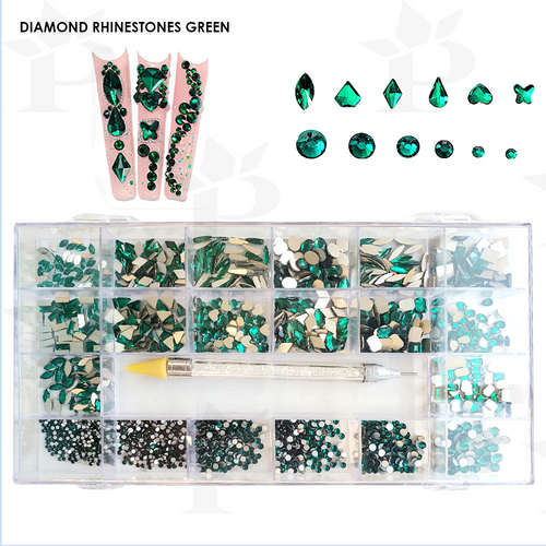 WAVEGEL RHINESTONE KIT BOX GREEN