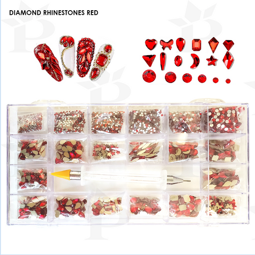 WAVEGEL RHINESTONE KIT BOX RED