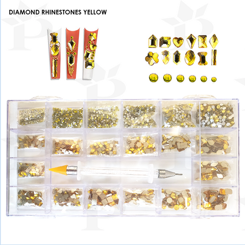 WAVEGEL RHINESTONE KIT BOX YELLOW