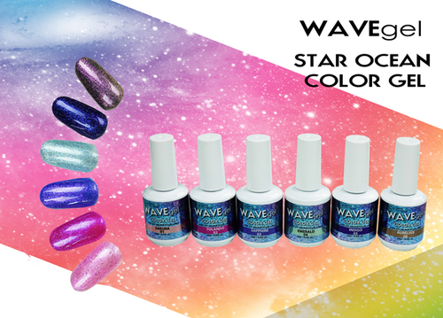 WAVEGEL STAR OCEAN COLOR GEL SET - 6 COLORS (#01-#06)