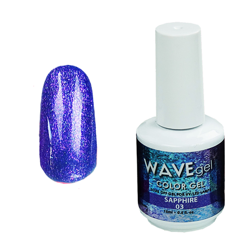 WAVEGEL STAR OCEAN COLOR GEL - #3 SAPPHIRE (15ML)