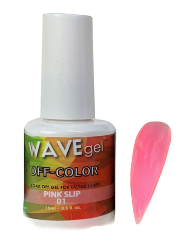 WAVEGEL OFF-COLOR GEL - #1 PINK SLIP .5 OZ