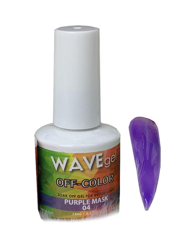 WAVEGEL OFF-COLOR GEL - #4 PURPLE MASK .5 OZ