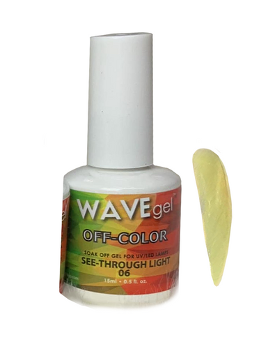 WAVEGEL OFF-COLOR GEL - #6 SEE-THROUGH LIGHT .5 OZ