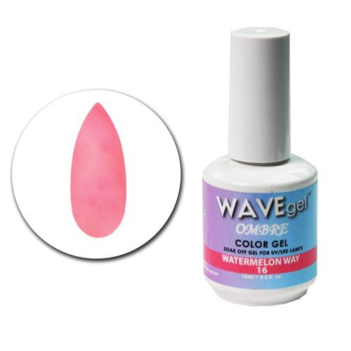 WAVEGEL OMBRE COLOR GEL - #16 WATERMELON WAY .5 OZ