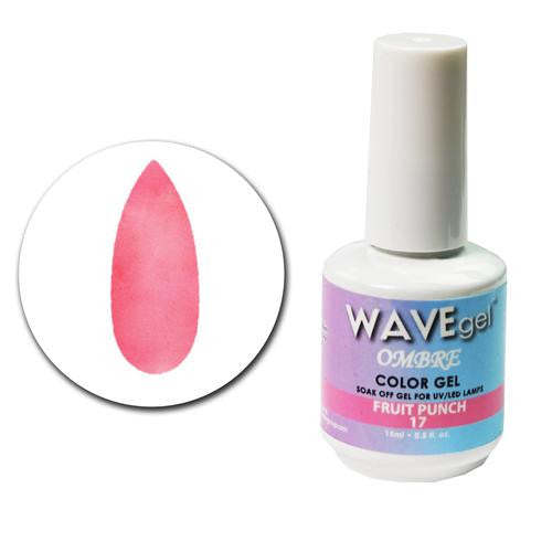 WAVEGEL OMBRE COLOR GEL - #17 FRUIT PUNCH .5 OZ