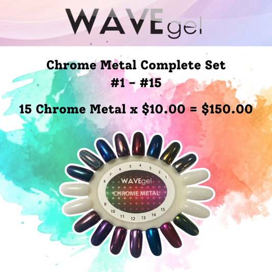 WAVEGEL CHROME METAL COMPLETE SET #1 - #15