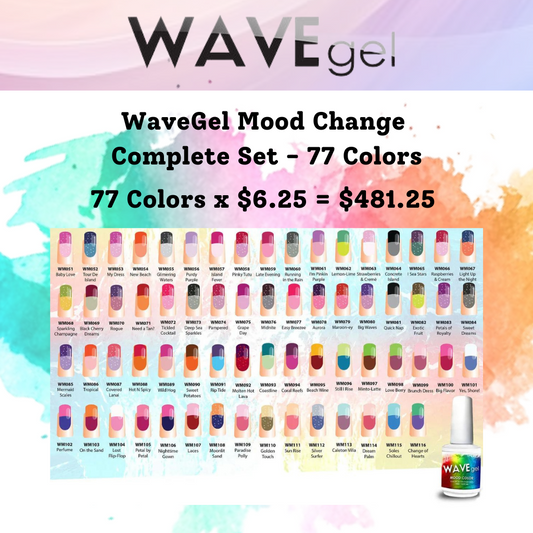 WAVEGEL MOOD CHANGE COMPLETE SET - 77 COLORS