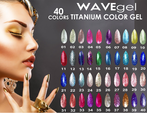 WAVEGEL TITANIUM COLOR GEL - 40 COLORS (#01-#40)