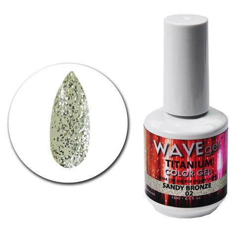 WAVEGEL TITANIUM COLOR GEL - #2 SANDY BRONZE .5 OZ