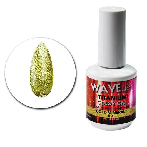 WAVEGEL TITANIUM COLOR GEL - #9 GOLD MINERAL .5 OZ