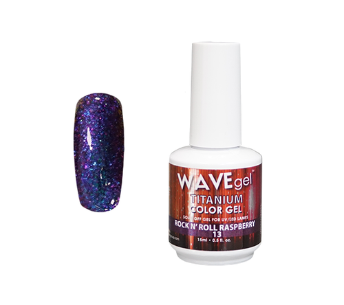 WAVEGEL TITANIUM COLOR GEL - #13 ROCK N' ROLL RASPBERRY .5 OZ