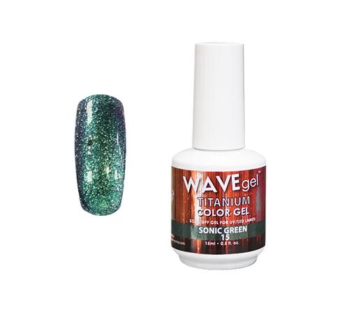 WAVEGEL TITANIUM COLOR GEL - #15 SONIC GREEN .5 OZ