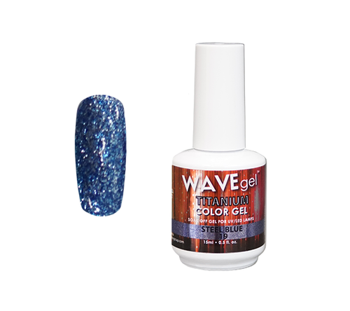 WAVEGEL TITANIUM COLOR GEL - #19 STEEL BLUE .5 OZ