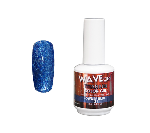 WAVEGEL TITANIUM COLOR GEL - #21 POWDER BLUE .5 OZ