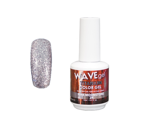 WAVEGEL TITANIUM COLOR GEL - #24 PINK MOONSTONE .5 OZ