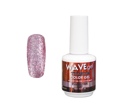 WAVEGEL TITANIUM COLOR GEL - #27 FLUSH PINK .5 OZ