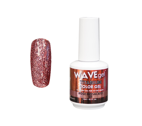 WAVEGEL TITANIUM COLOR GEL - #31 ROSE MOSACATO .5 OZ