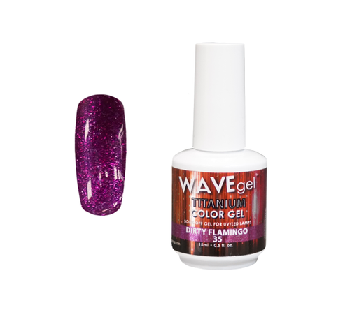 WAVEGEL TITANIUM COLOR GEL - #35 DIRTY FLAMINGO .5 OZ