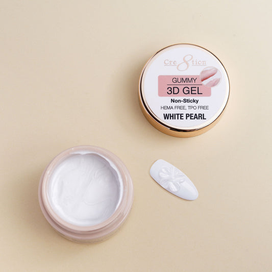 Cre8tion Gummy Gel in Jar 1oz - White Pearl
