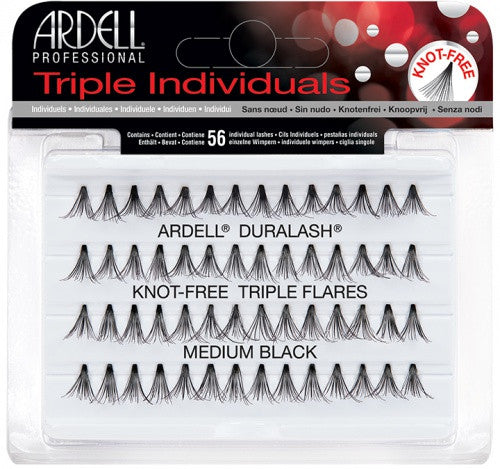 Ardell Duralash Naturals - Triple Individual Knot Free Flares - Medium Black (#66496)